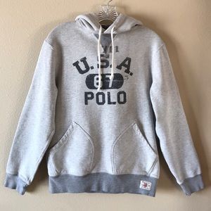 Ralph Lauren Polo Mens Grey Hoodie